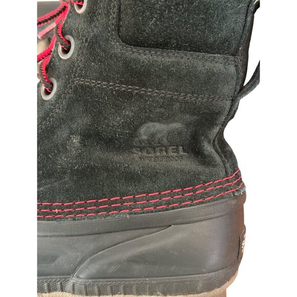 Sorel Womens Snow Boots size 5 Cheyanne Winter Duck Lace Black Suede - Picture 9 of 9